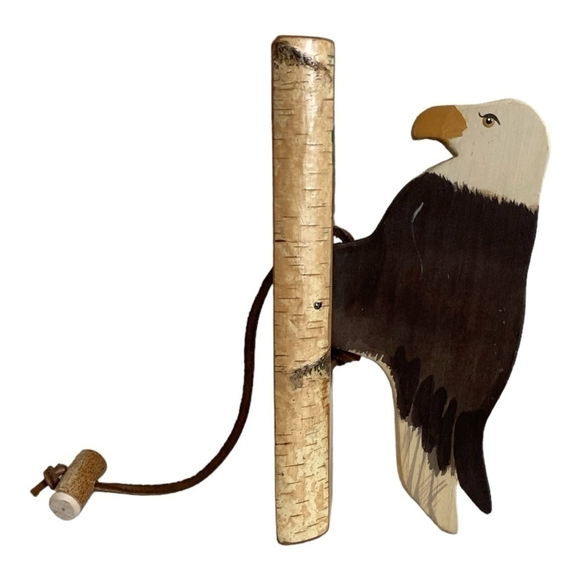 Songbird Knocker Wooden Multicolored Handmade Bird Door Knocker Outdoor Knocker - Picture 9 of 9